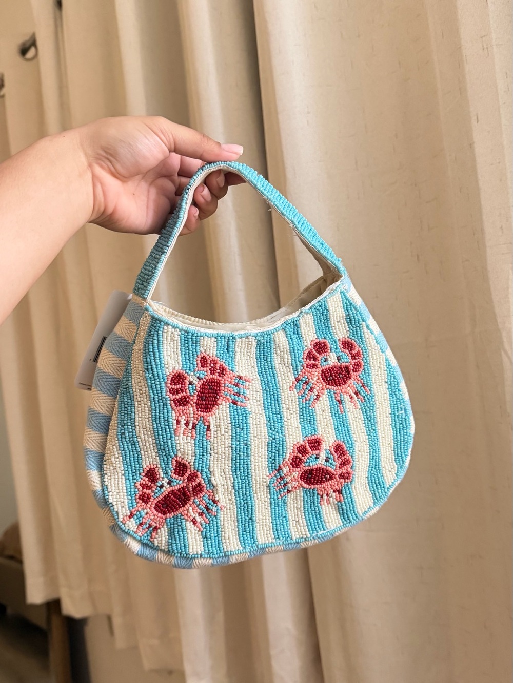 beaded crab mini shoulder bag!